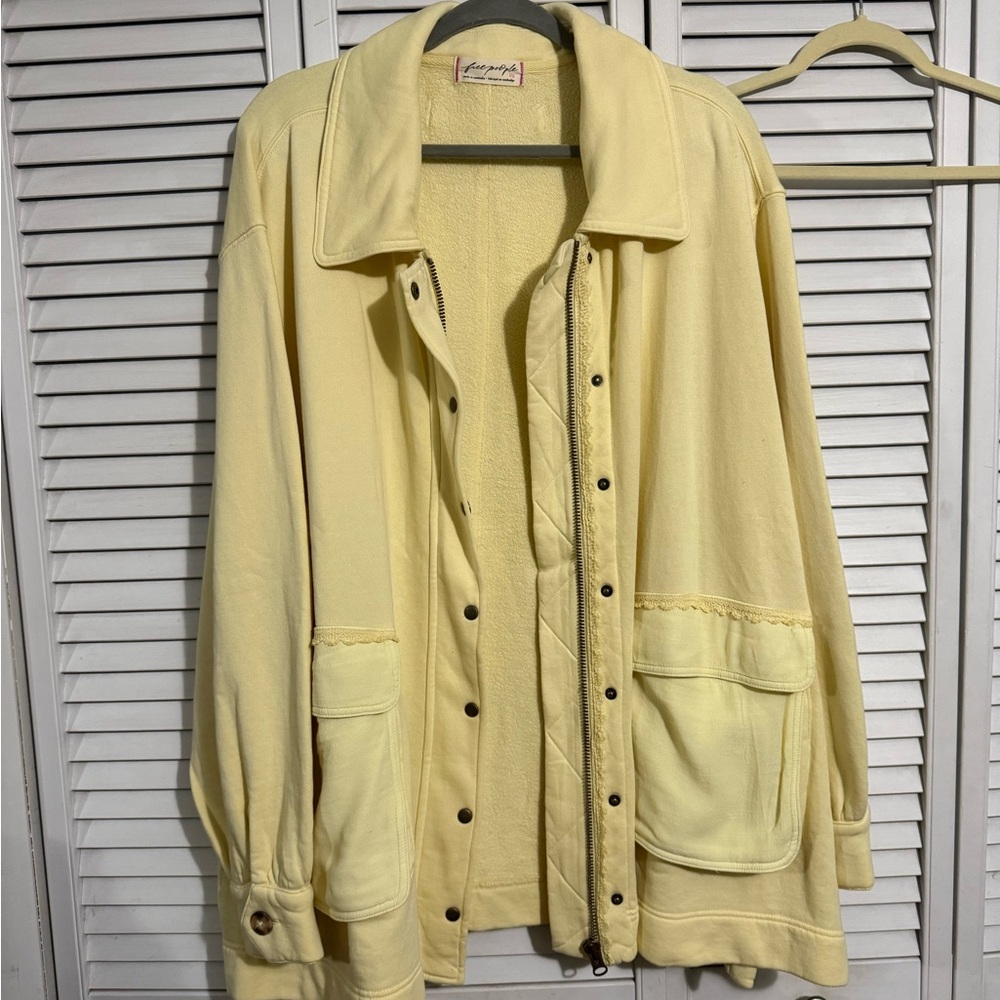 Free People Alexa sweatshirt jacket